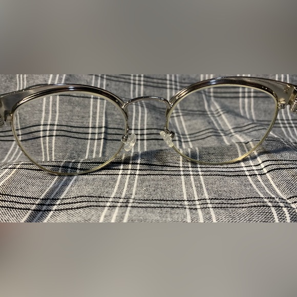 Prada Matte Black and Silver Eyeglass Frames PR 63TV size 52-19 - Picture 7 of 13